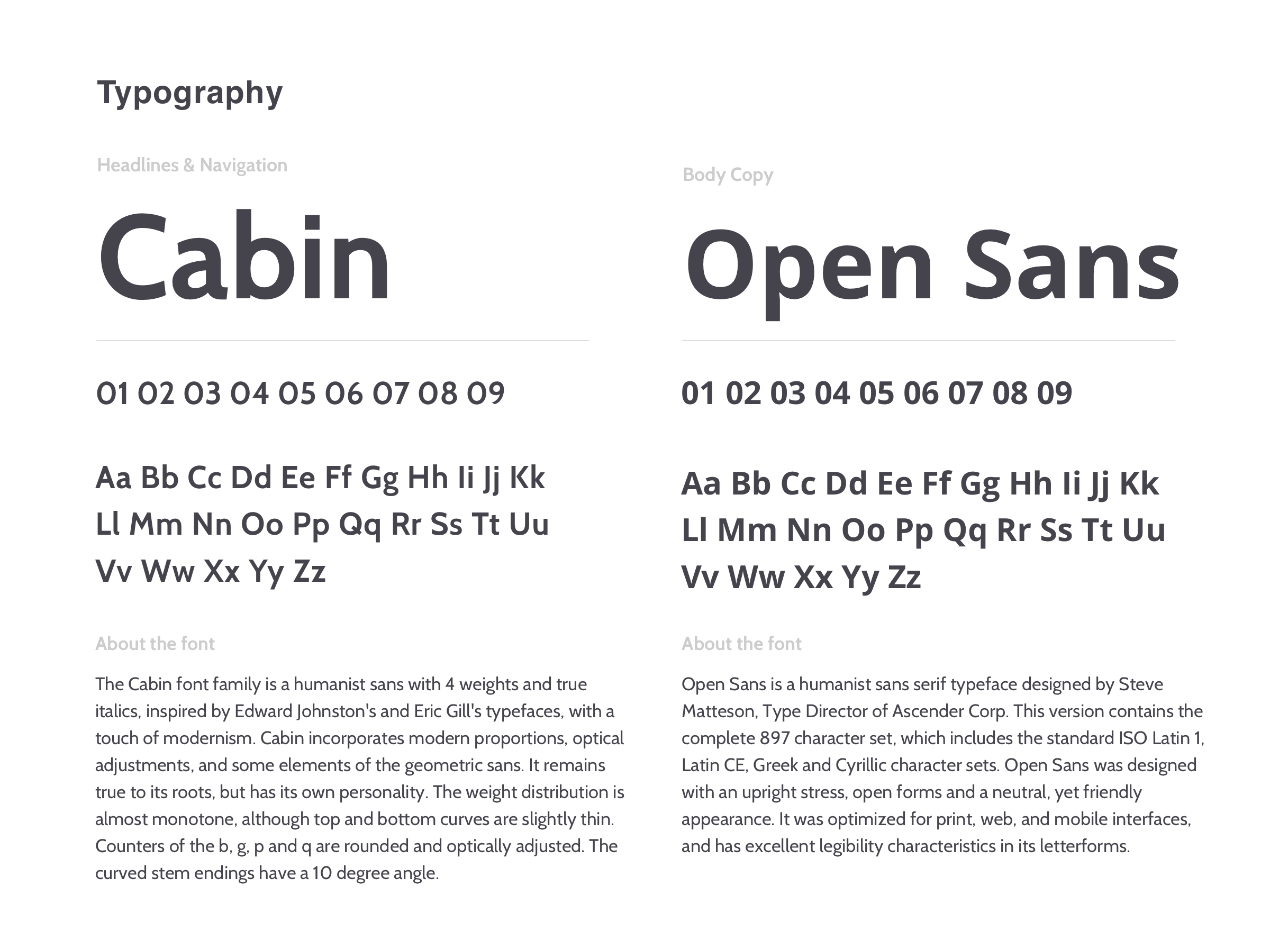 Typography Breakdown